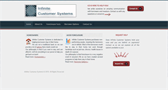 Desktop Screenshot of infinitecustomersystems.com